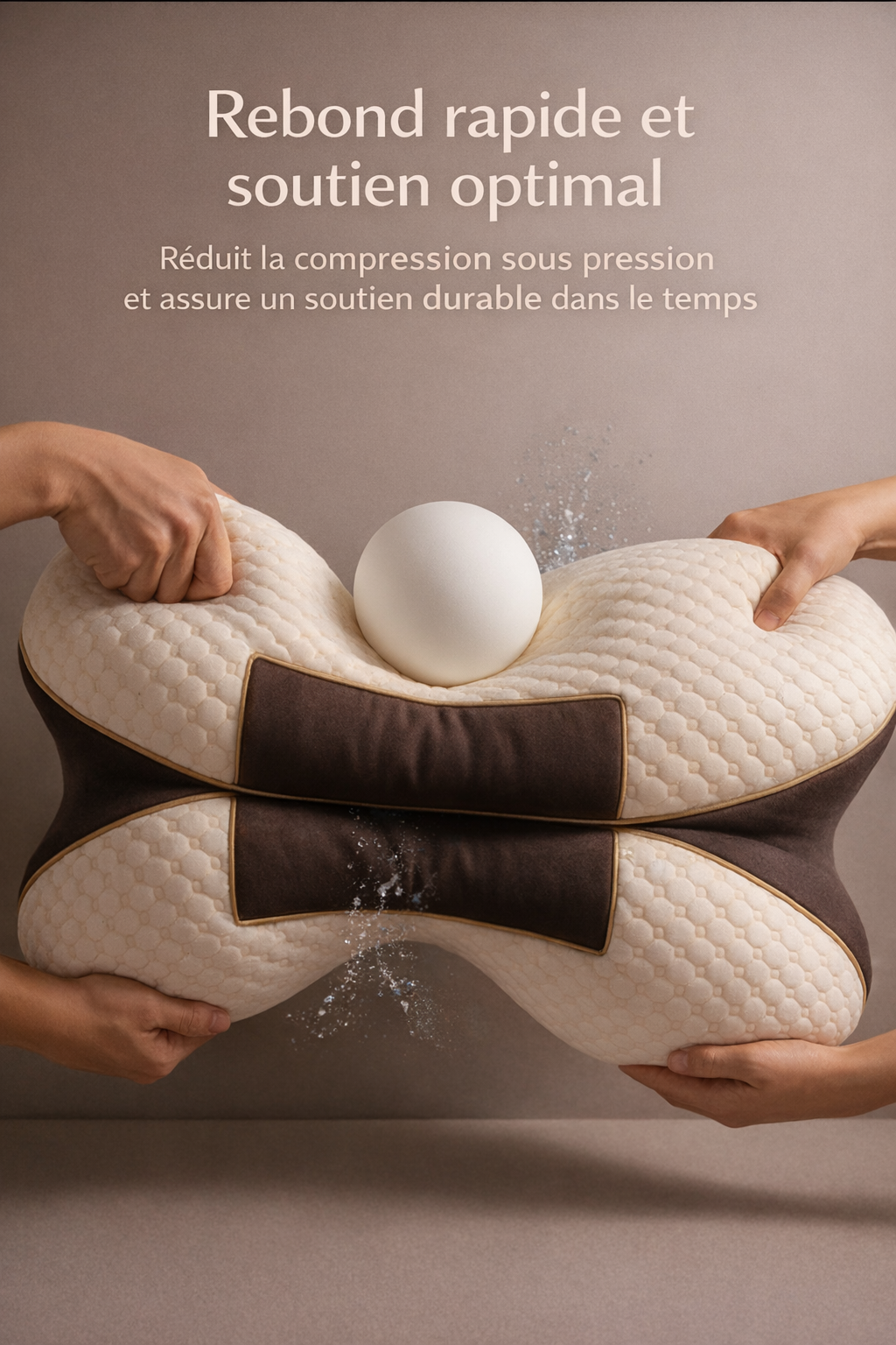 Oreiller Cervical Orthopédique en Fibre de Soja