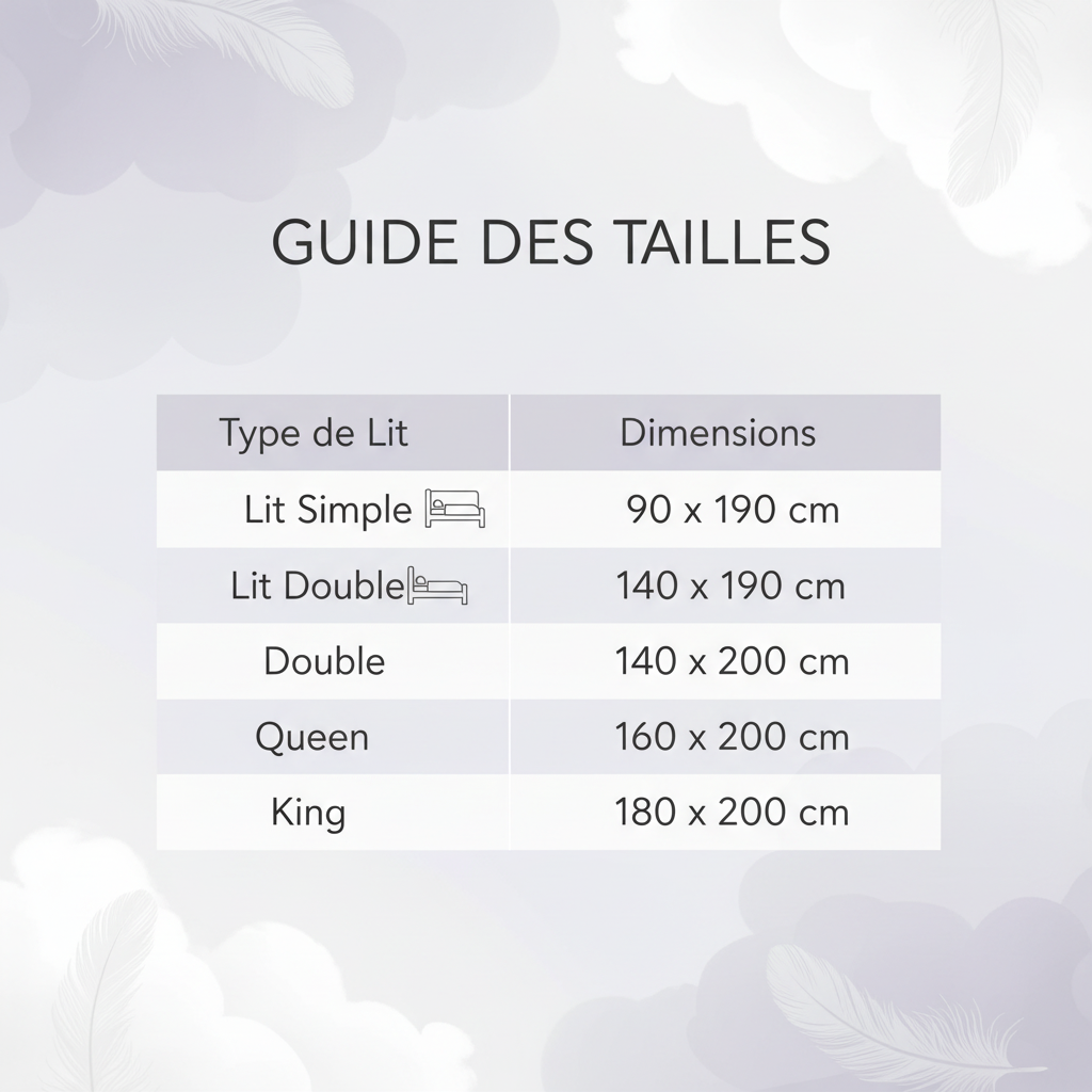 Guide des tailles