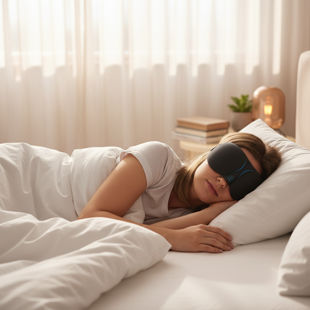 Masque de sommeil en chambre